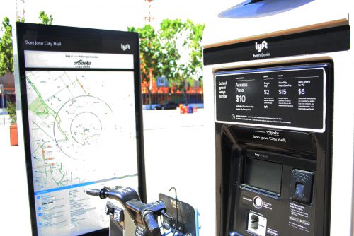 Picture of Lyft bike station